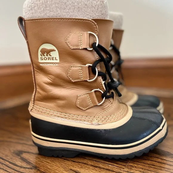 Sorel Shoes Sorel Kids Youth Pac Size Boot Caribou Uni Sex